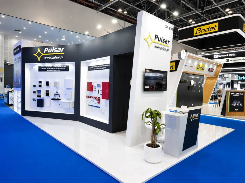 Stoisko targowe Pulsar na targach Intersec w Dubaju – realizacja Perfekt, ujęcie 2