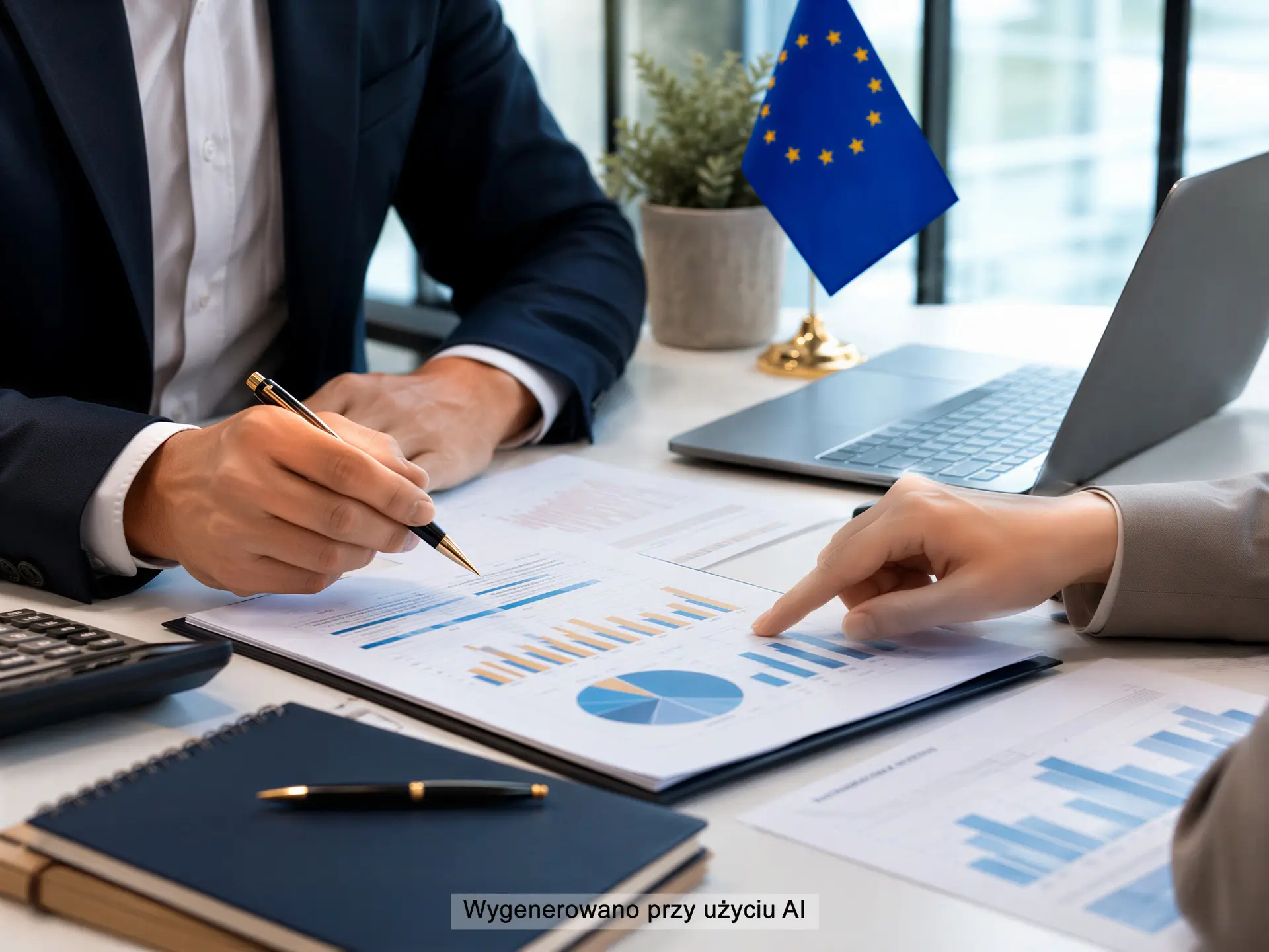 Analiza dokumentów i dofinansowania targowego z flagą Unii Europejskiej – Perfekt AR